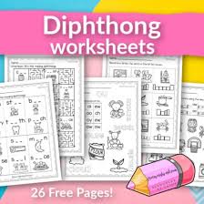 Read the words in the box, then write. Diphthong Worksheets Free Word Work