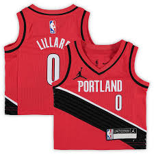Be the first to review the c.j. Infant Jordan Brand Damian Lillard Red Portland Trail Blazers 2020 21 Jersey Statement Edition