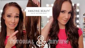 Got it made into a wig using the malaysian curly 13x4 frontal from beauty forever. Halo Hair Extension Tutorial Amazing Beauty Hair Extension Review Youtube