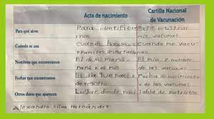 Explorando Mi Acta De Nacimiento Y Cartilla De Vacunacion Lenguaje Segundo De Primaria Nte Mx Recursos Educativos En Linea