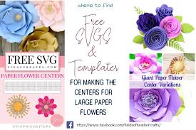 Pdf files for small, medium and large roses word document for the sizing and video tutorial link. Making The Centers For Large Paper Flowers Free Templates