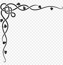 Flourish Clipart Vine Border Design Black And White Png Image With Transparent Background Toppng Flowers border design png black and white, transparent png. flourish clipart vine border design