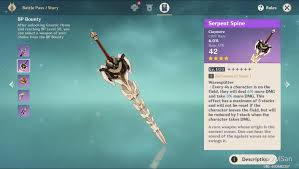 Serpent Spine Vs Prototype Archaic For Diluc, Both Weapons Are On R1 #... |  Tiktok