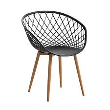 Chaise Empilable Interieure Ou Exterieure En Plastique Et Metal Noir Fal10025 Decoshop26 Chaise Empilable Chaises Contrastantes Fauteuil De Table