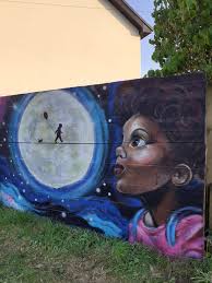 School Mural Before and after. Painted at St John's CE Pemberton New  reflection area dedicated to Mrs Janet Ashley, who served the school  community for 32 years. The mural shows one of