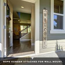 Maybe you would like to learn more about one of these? Buy Mainevent Modern Farmhouse Decor Outdoor Welcome Sign For Front Porch 5 Ft Wooden Front Door Decor Rustic Welcome Sign Door Signs For Home Interchangeable Welcome Home Sign Whitewashed Online In Indonesia