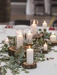 Rustic Wedding Decoration Wedding Centerpieces Wedding Candles Table Wedding Table