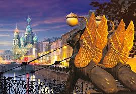 Bank Bridge Saint Petersburg Sankt Petersburg Sankt St Petersburg Russland