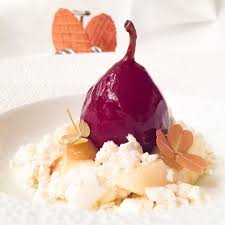 Le Bernardin On Instagram Pear Slow Roasted Pear Beurre Noisette Tuile Pear William Frozen Parfait Pear Roastedpear D Roasted Pear Food Poached Pears