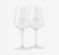 2 Lamborghini Branded Crystal Wine Glasses