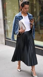 Black And White Dress With Jean Jacket Pin On Outfits