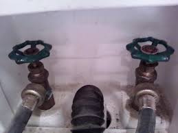 Move them up and put in new ganged lever valves that can be turned on and off. Washer Water Supply Valves Won T Turn Terry Love Plumbing Advice Remodel Diy Professional Forum