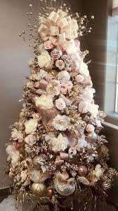 102 Pretty Diy Rustic Christmas Tree Decoration Ideas Gold Christmas Tree Decorations Pink Christmas Decorations Shabby Chic Christmas Tree