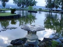 Lovely Gray Statues Dotted Throughout Queen Liliuokalani Japanese Tea Garden Overlooking Hilo Bay A Great Place To Bring Hawaii Island Big Island Tea Garden