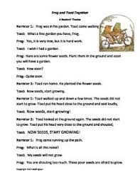 Frog And Toad Readers Theatre Reading Street Toad Readers Theater