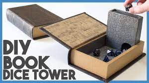Diy Book Dice Tower Youtube Diy Book Dice Tower Diy Dice