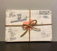 Dollar Tree Wooden Valentine S Love Letter Plaque Craftbits Com Wave 22 x 56 x.1.5 thick original acrylic abstract painting on two 22 x 28 x 1.5 gallery.