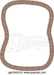Railroad Track Border Clip Art Border Graphic Image