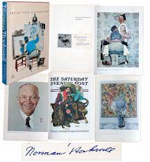 Norman rockwell christmas norman rockwell art norman rockwell paintings illustration noel illustrations american illustration christmas past vintage christmas christmas cover. Lot Detail Norman Rockwell Signed Copy Of Norman Rockwell Artist And Illustrator Large Coffee Table Book Measures 12 5 X 18 5