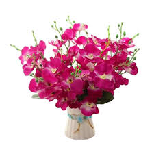 Buy ipopu artificial flowers, silk moisturizing real touch rose fake flower with green leaves wedding bouquet for home, office, party, wedding decoration and festival gift 12 pcs (dark red): Kylin Express Beautiful Living Room Decor Flower Bonsai Artificial Flowers Bouquets Butterfly Orchid 03