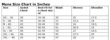 Harley Davidson Size Charts In Mens Jacket Size Chart