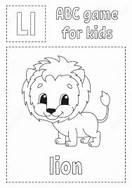 Printable animal alphabet letter l lion kids coloring pages preschool kindergarten fargelegge tegninger. Animal Alphabet Coloring Pages Lovely Letter L Is For Lion Abc Game For Kids Alphabet Coloring Page Meriwer Coloring