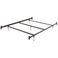 King Size Metal Bed Frame With Hook On Headboard Footboard Brackets Fastfurnishings Com