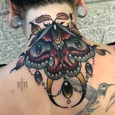 Rb Tattoo On Instagram One Of My Favorite Moths I Ve Done On Daniwilliamstattoo I Only Want To Do Mot Moth Tattoo Tattoos Traditional Moth Tattoo