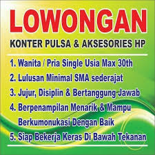 Kementerian luar negeri republik indonesia merupakan kementerian dalam pemerintah indonesia yang membidangi urusan luar negeri negara. Lowongan Kerja Ekklesia Cell Konter Pulsa Aksesoris Hp Sukoharjo Info Loker Solo