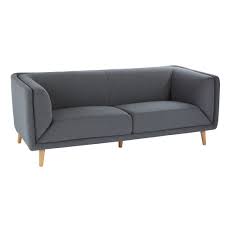 Anthracite Grey 3 Seater Velvet Sofa Maisons Du Monde Samt Sofa Anthrazit Grau 3 Sitzer Sofa