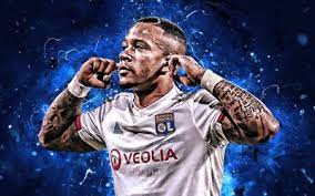 Digital art, photo manipulation, lyon, football wallpaper. Download Wallpapers Memphis Depay 2019 Olympique Lyon Fc Ligue 1 Dutch Footballers Forward Depay Close Up Neon Lights Soccer For Desktop Free Pictures For Desktop Free
