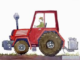 Traktor na pedały z przyczepą dla dzieci duży +akc. Traktor Dziecko Plakaty Obrazki Pakamera Pl
