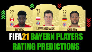Fifa 16 fifa 17 fifa 18 fifa 19 fifa 20 fifa 21. Fifa 21 Bayern Players Rating Prediction W Lewandowski Gnabry Davies Alaba Pavard Neuer Youtube