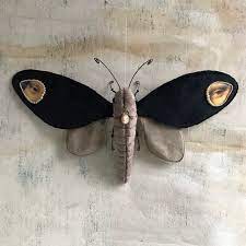 Textile Art Doll Lovers Eye Moth Fiber Art Butterfly Pearl Etsy Textile Art Dolls Art Dolls Textile Art