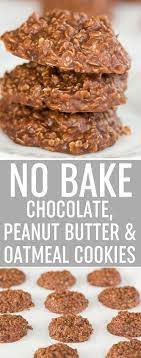 No Bake Chocolate Peanut Butter And Oatmeal Cookies Brown Eyed Baker Recipe Cookie Recipes Peanut Butter Oatmeal Easy No Bake Cookies Oatmeal Cookie Recipes
