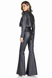 Calça De Couro Boca De Sino Pin Von Douth Auf Love Your Flares 19 Mantel Jacke Schlaghose Jacken