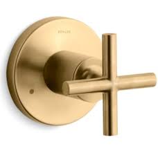 Come experience the most luxurious kitchen, bath, & lighting fixtures at our premiere showroom in arcadia, california. Kohler K T14491 3 Bgd Vibrant Moderne Brushed Gold Purist Single Handle 3 Function Diverter Valve Trim With Cross Handle Faucetdirect Com
