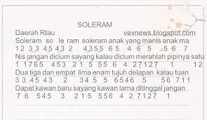 Not Angka Pianika Lagu Soleram Daerah Riau In 2021 Pianika Lagu Teknik