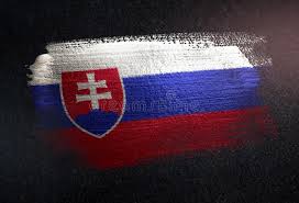 Sie wurde das erste mal vor der burg von bratislava am 3. Slowakei Flagge Gemacht Von Der Metallischen Bursten Farbe Auf Schmutz Dunkelheits Wand Stockbild Bild Von Hintergrund Form 124272241