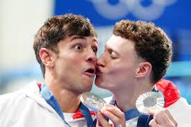 Tom Daley's husband and children among spectators cheering for diver's  silver