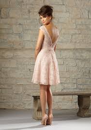 Romantic Knee Length Lace Bridesmaid Dress Designed By Madeline Gardner Zipper Back Pink Bridesmaid Dresses Short Short Bridesmaid Dresses Bridesmaid Dresses