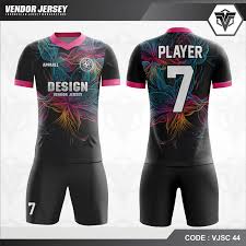 Dibawah ini contoh jersey futsal yang bisa jadi bahan. Desain Kostum Futsal Warna Hitam Motif Bunga Paling Unik Vendor Jersey
