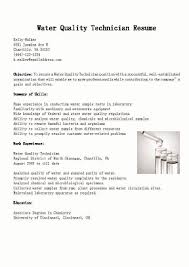 Chemistry Lab Technician Resume Inspirational Resume Samples Water Quality Technician Resume Sample Chemistry Labs Lab Technician Resume