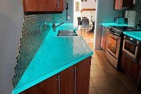 Get to know the different types of countertop materials and. Modern Glass Kitchen Countertop Ideas Latest Trends In Decorating Kitchens
