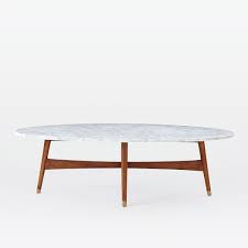 25.7w x 16.5d x 4h. Reeve Mid Century Oval Coffee Table Marble Top Oval Marble Coffee Table Marble Coffee Table Marble Top Coffee Table