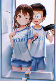 nobi nobita and minamoto shizuka (doraemon) drawn by kachitoki | Danbooru