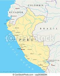 Galapagos center expeditions te lleva a ecuador y perú, conoce los lugares más impresionantes, museos arquelógicos, gastronomía sin igual, reservas ecológicas únicas en el mundo, asentamientos. Peru Political Map Political Map Of Peru With Capital Lima National Borders Most Important Cities Rivers And Lakes Canstock