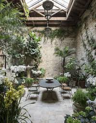 Among The Orchids Designer Rose Uniacke At Home In London Gardenista Interior Garden Indoor Courtyard Garden Room