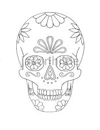 Day of the dead coloring book: Sugar Skull Coloring Page By Jasonhilde On Deviantart