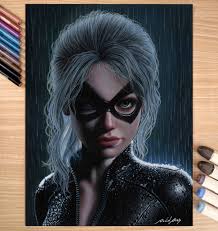 AI generated image of black cat